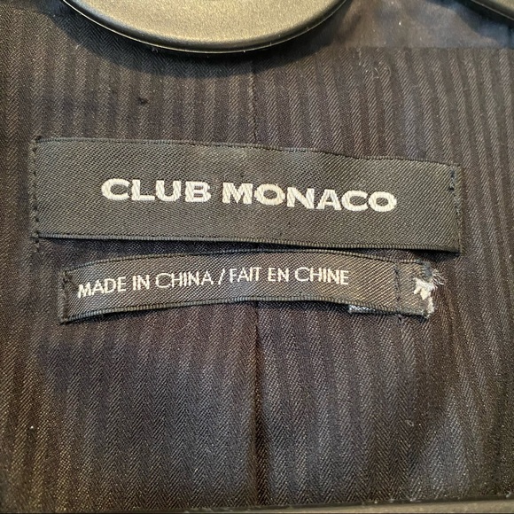 ClUB MONACO  one button cotton blend blazer - Picture 6 of 7